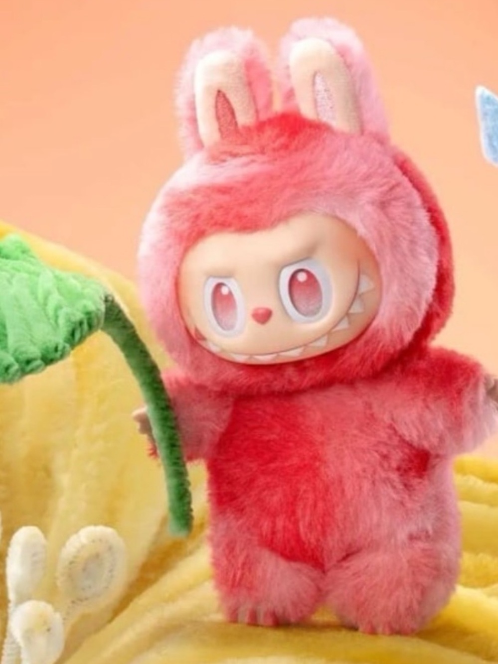 New with Box Confirmed Pop Mart Big Into Energy Labubu LOVE Vinyl Plush Pendant